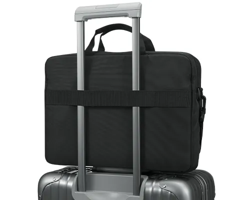 Lenovo ThinkPad Essential Topload (Eco) - Kannettavan tietokoneen kantolaukku - 16" - musta punaisin tehostein malleihin ThinkPad E14 Gen 4, E15 Gen 4, L13 Yoga