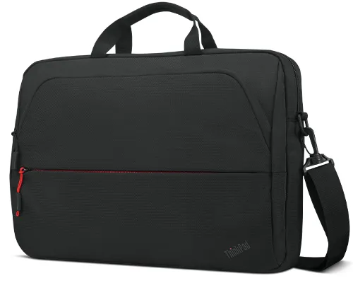 Lenovo ThinkPad Essential Topload (Eco) - Kannettavan tietokoneen kantolaukku - 16" - musta punaisin tehostein malleihin ThinkPad E14 Gen 4, E15 Gen 4, L13 Yoga