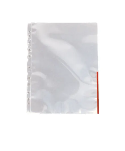 Pocket coloured edge 105my A4 red (100) 