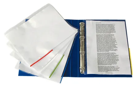 Pocket coloured edge 105my A4 yel (100)&nbsp;