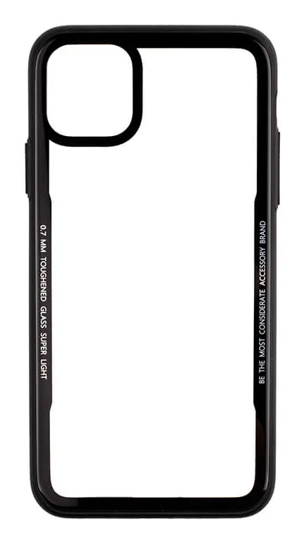 GEAR Tempered Glass Case, iPhone Xs Max - fodral, Svart