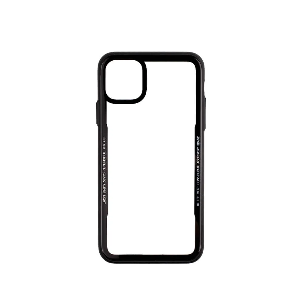 GEAR Tempered Glass Case, iPhone Xs Max - fodral, Svart