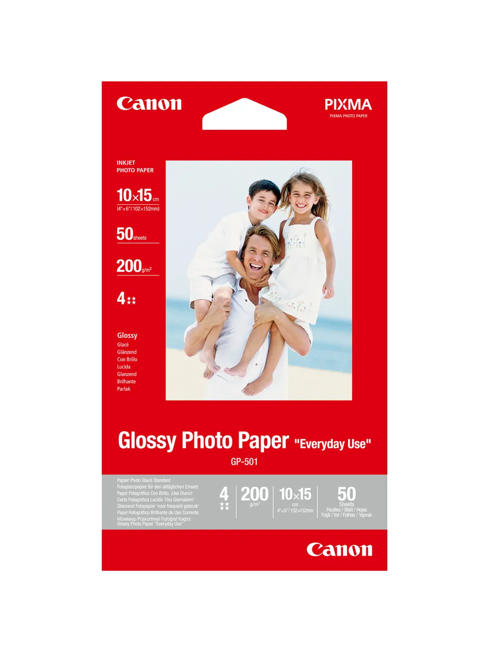 Canon GP-501 Ink cartridge and photo paper kit, Color, 50 pcs