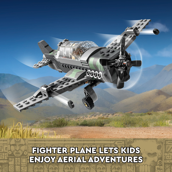 Lego Indiana Jones Fighter Plane Escape Construction Toy 77012