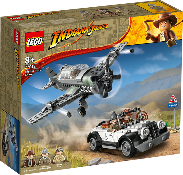 Lego Indiana Jones Fighter Plane Escape Construction Toy 77012