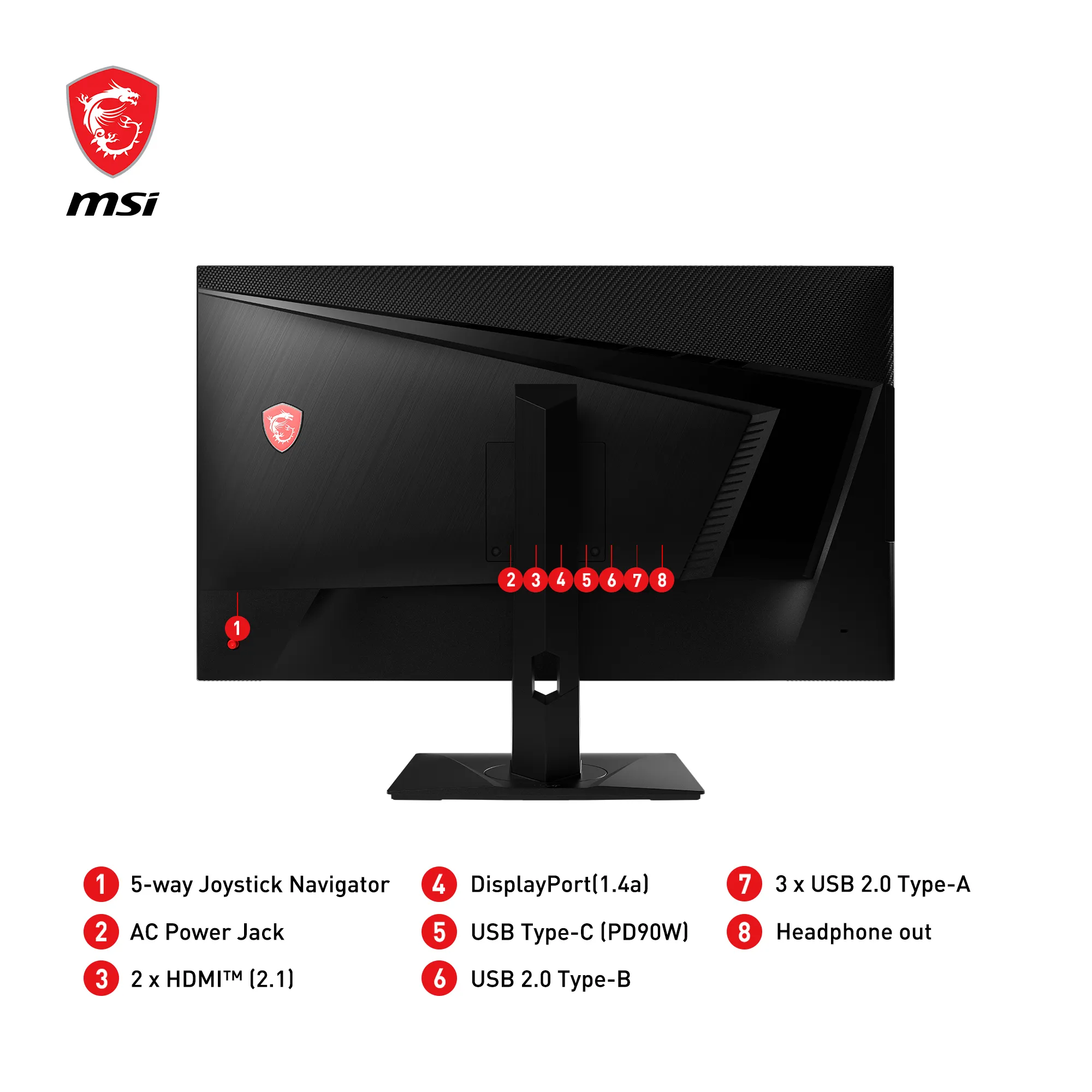 MSI 32" MAG 323UPFDE 4K UHD, IPS -n&auml;ytt&ouml;