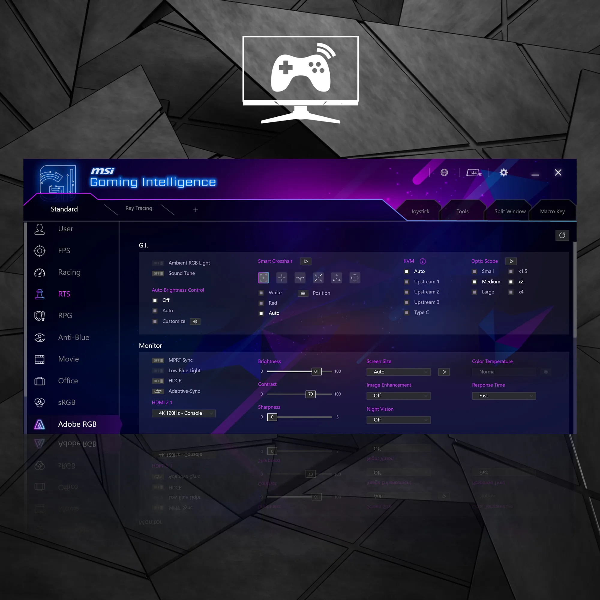 MSI 32" MAG 323UPFDE 4K UHD, IPS -n&auml;ytt&ouml;