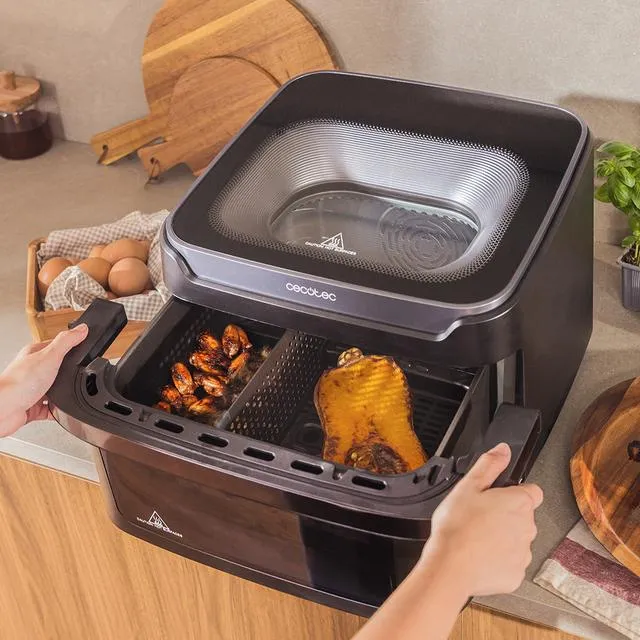 CECOTEC Cecofry Advance 10000 Full Vision varmluftsfrit&ouml;s, 10 L, 2200 W, svart