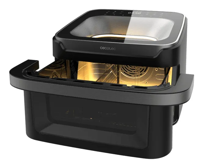 CECOTEC Cecofry Advance 10000 Full Vision varmluftsfrit&ouml;s, 10 L, 2200 W, svart