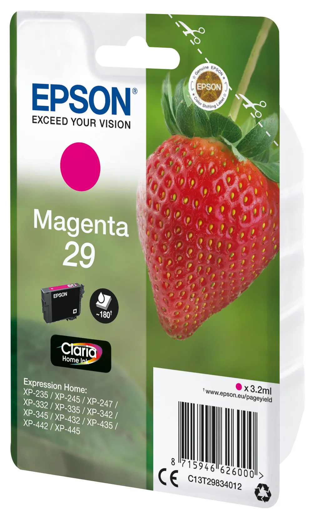 Epson 29 -mustekasetti, 3.2 ml, magenta