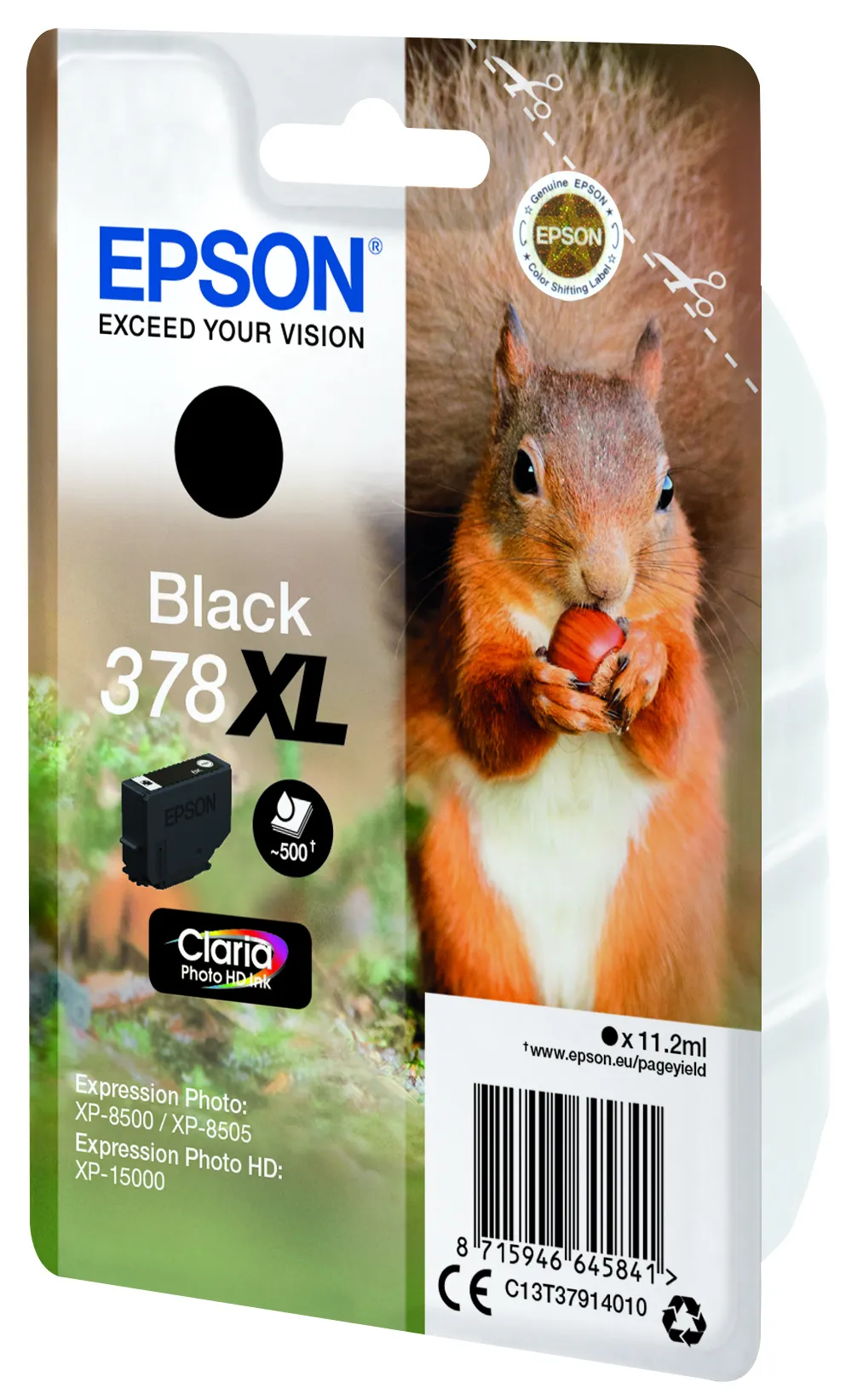 Epson Claria Photo HD 378XL ink cartridge, 11.2 ml, Black