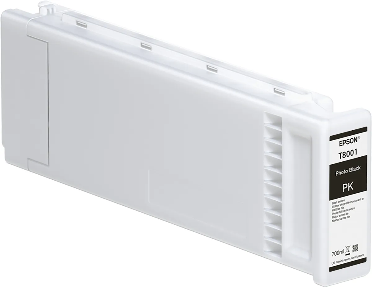 Epson T8001 - 700 ml - valokuvamusta (photo black) - alkuper&auml;inen - mustepatruuna malleihin SureColor SC-P10000, SC-P20000