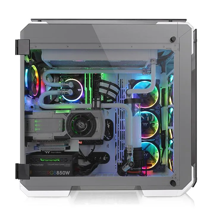 Thermaltake View 71 Tempered Glass Snow Edition -t&auml;ystornikotelo ikkunalla, valkoinen