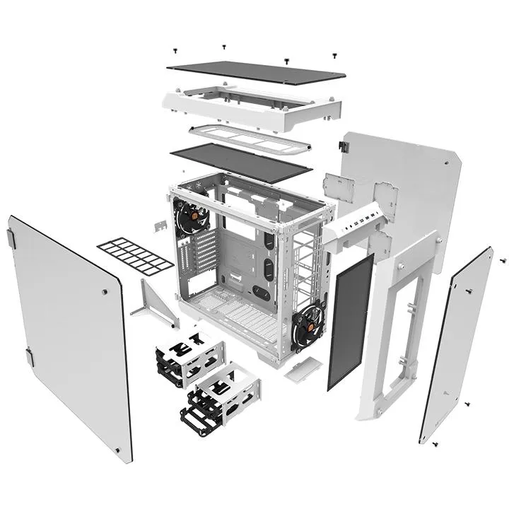 Thermaltake View 71 Tempered Glass Snow Edition -t&auml;ystornikotelo ikkunalla, valkoinen