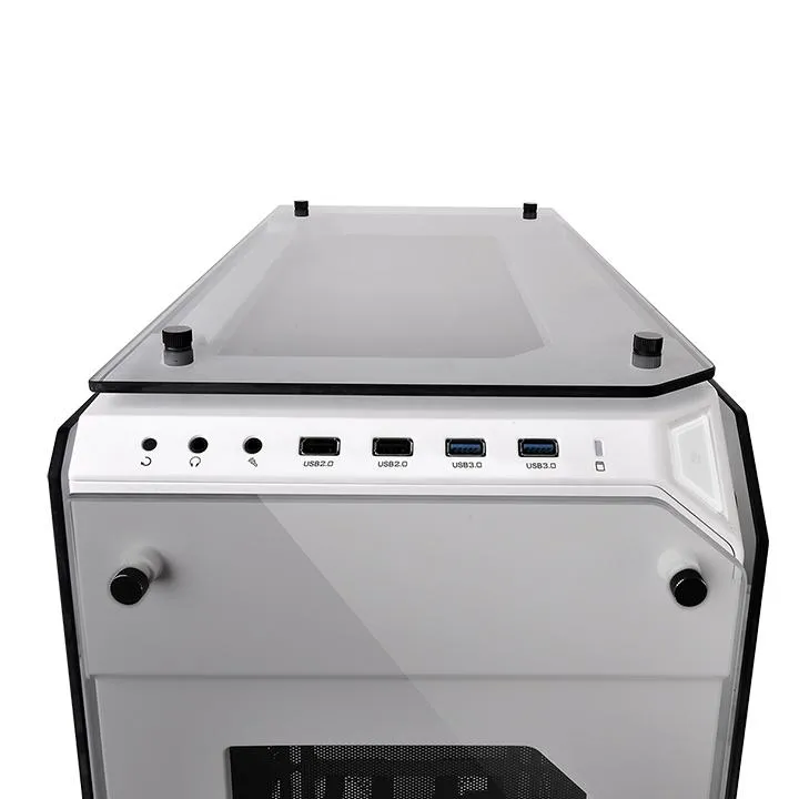 Thermaltake View 71 Tempered Glass Snow Edition -t&auml;ystornikotelo ikkunalla, valkoinen