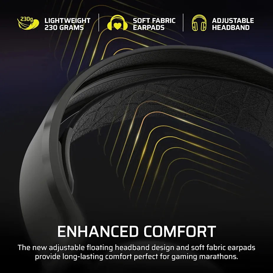 Corsair HS35 v3 gaming headset, svart