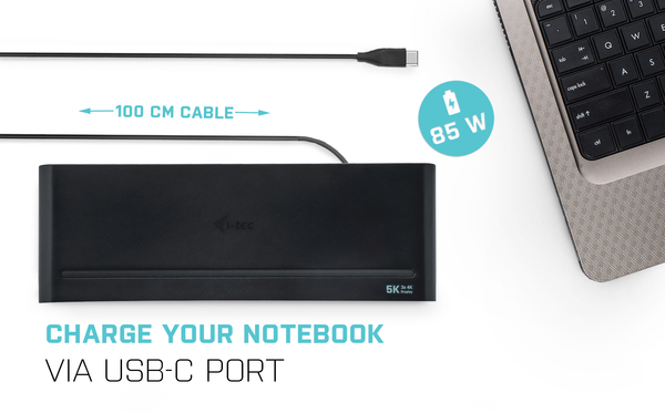 I-TEC USB-C/A TRIPLE 4K DOCK UK 2XDP 1XHDMI 5XUSB 3.0 1XUSB-C PD