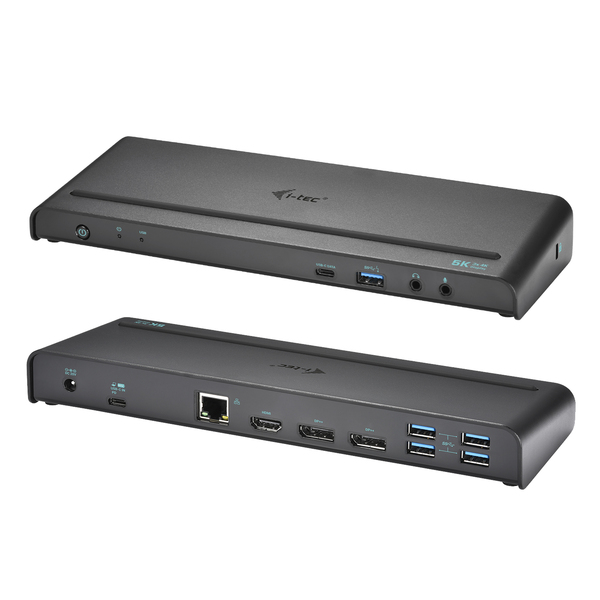 I-TEC USB-C/A TRIPLE 4K DOCK UK 2XDP 1XHDMI 5XUSB 3.0 1XUSB-C PD