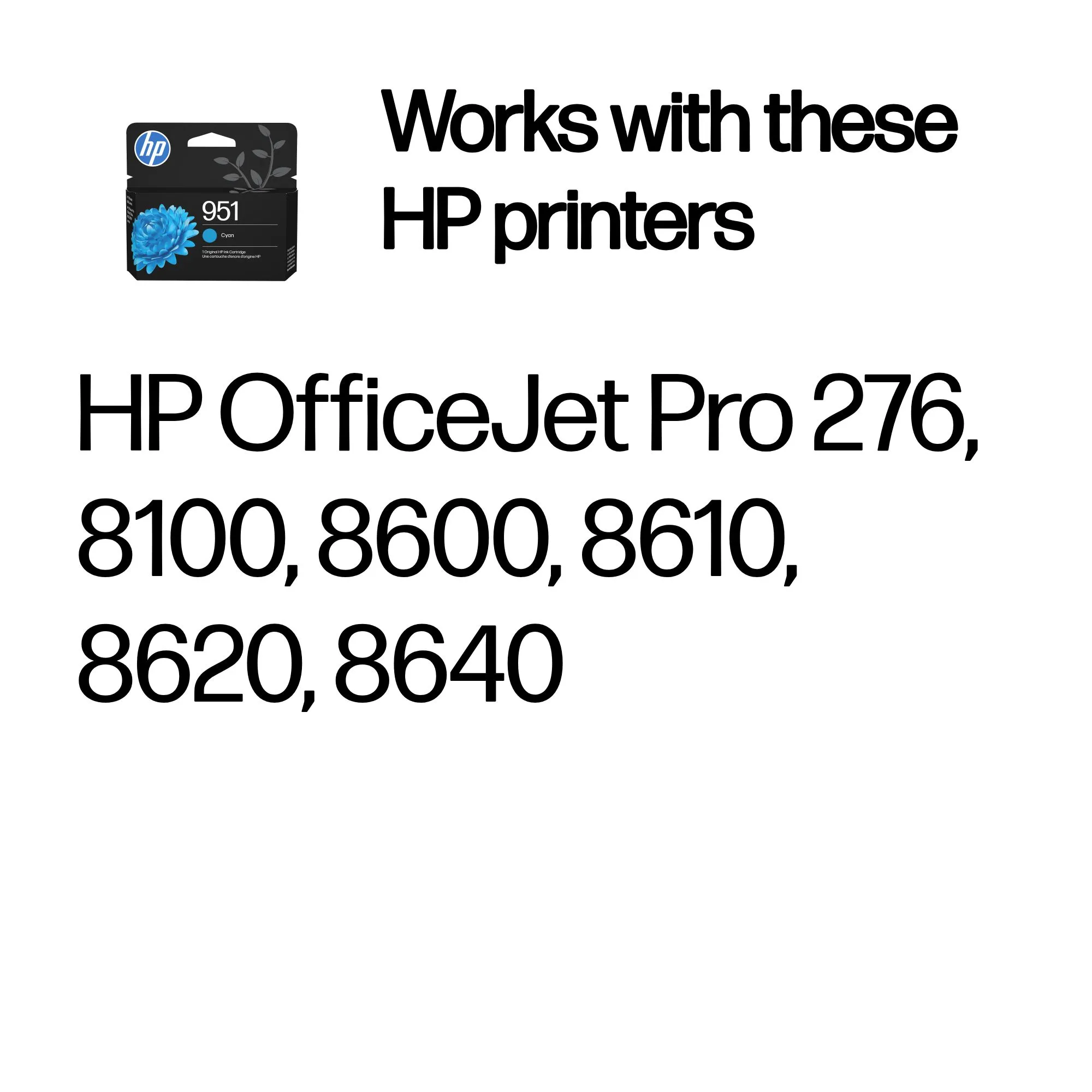 HP 951 ink cartridge, 8.5 ml, Cyan