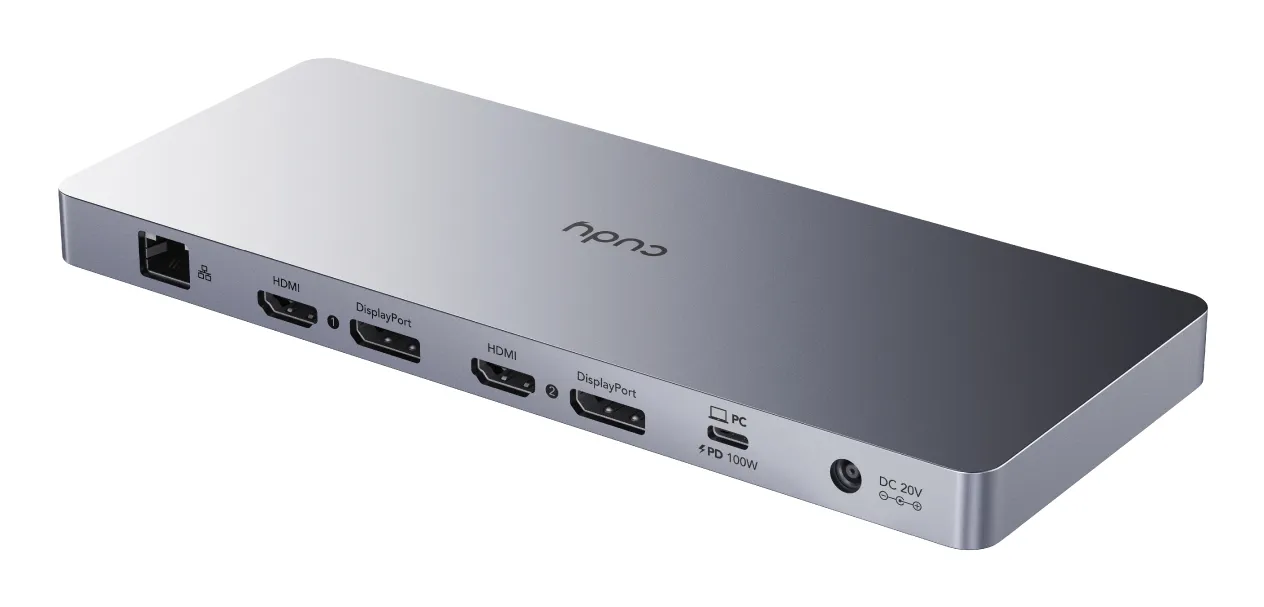 CUDY Docking Station CS700 10Gbps USB-C Dual 4K 150W
