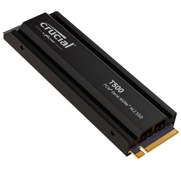 Crucial T500 Heatsink 1 Tt M.2 PCIe 4.0 NVMe -SSD-levy