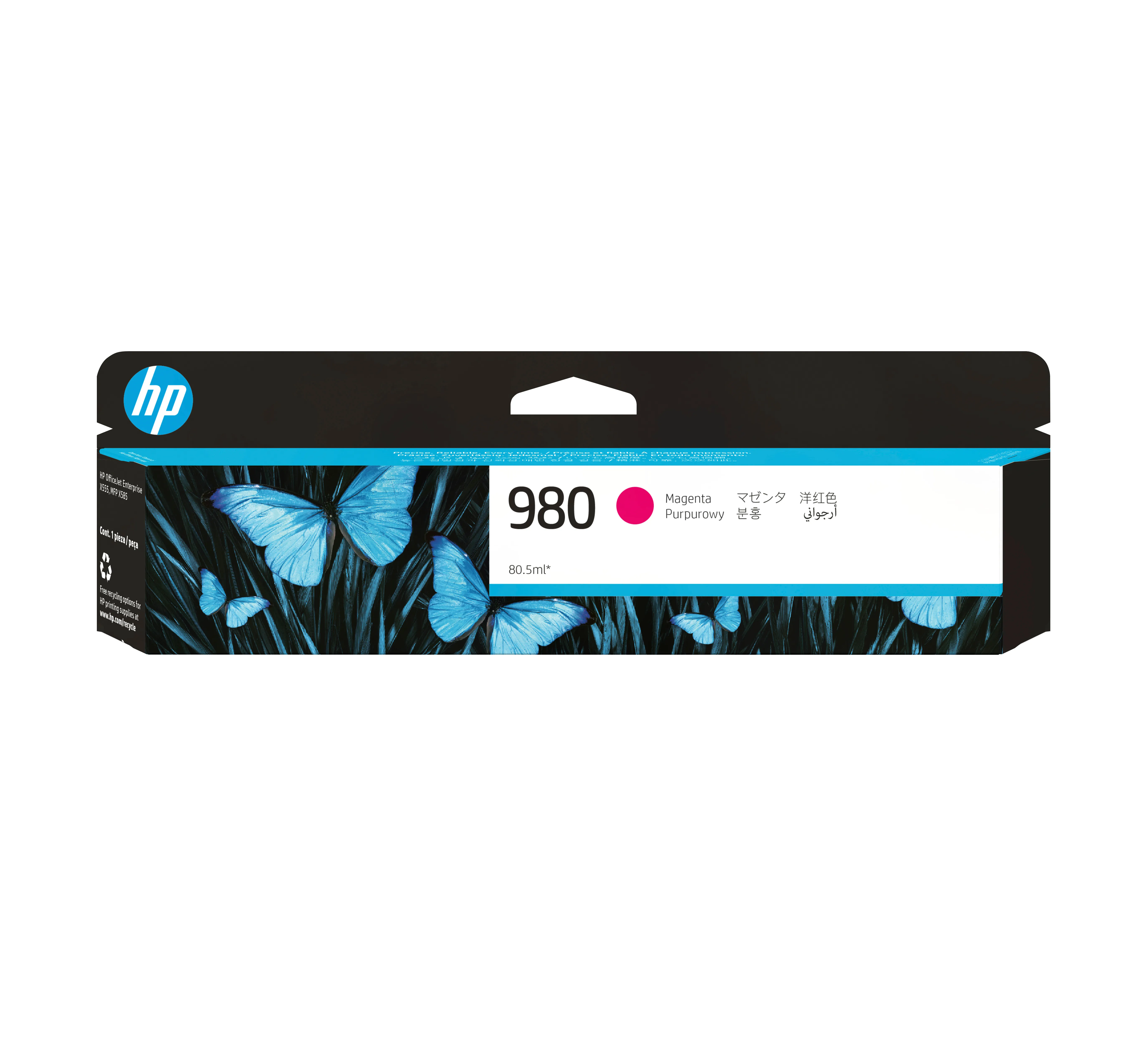 HP 980 - Magenta - alkuper&auml;inen - mustepatruuna malleihin Officejet X585, Officejet Managed Color MFP X585, Officejet Managed Color Flow MFP X585