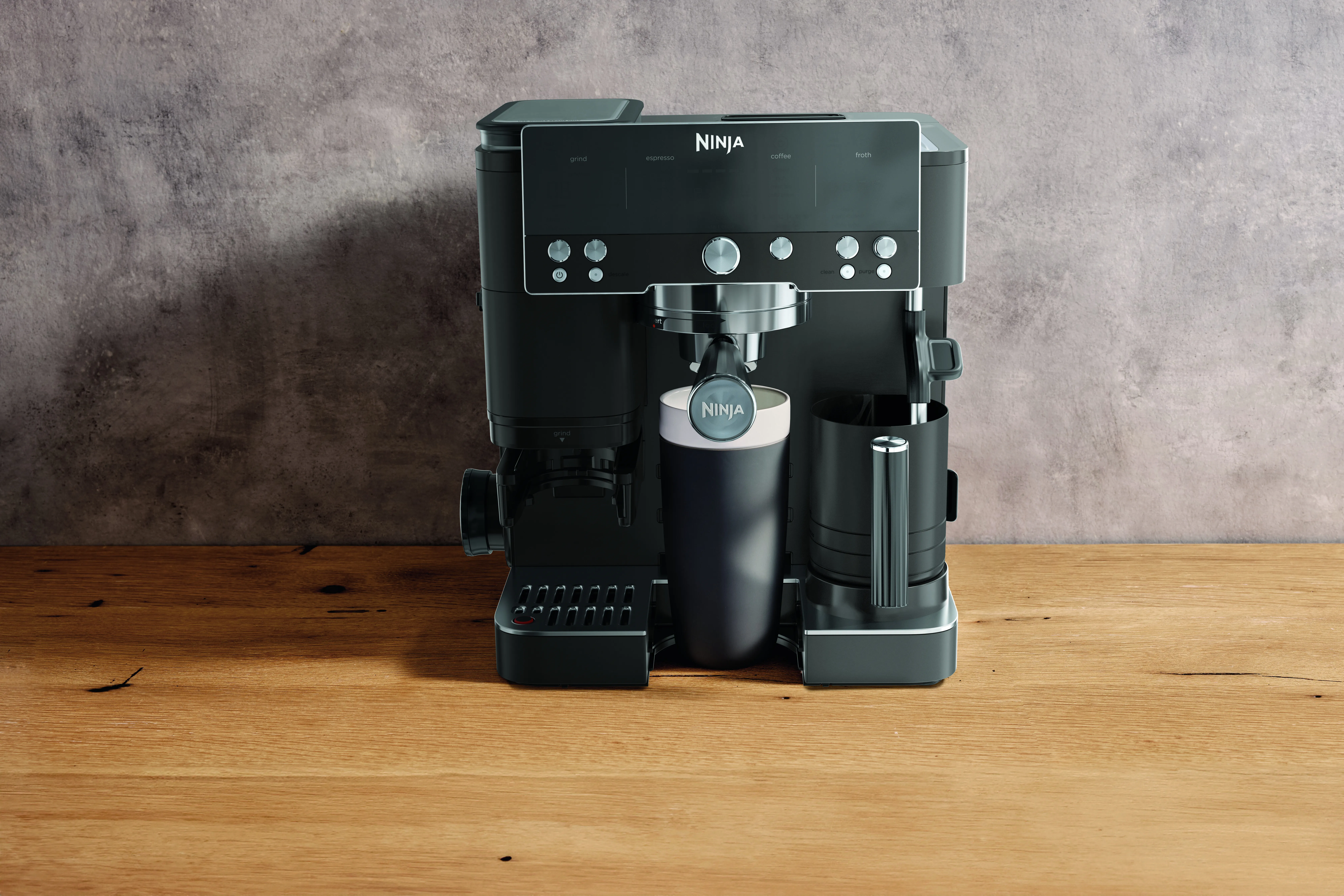 Ninja Luxe Caf&eacute; Premier ES601EUBK manuell espressomaskin, svart, rostfritt st&aring;l