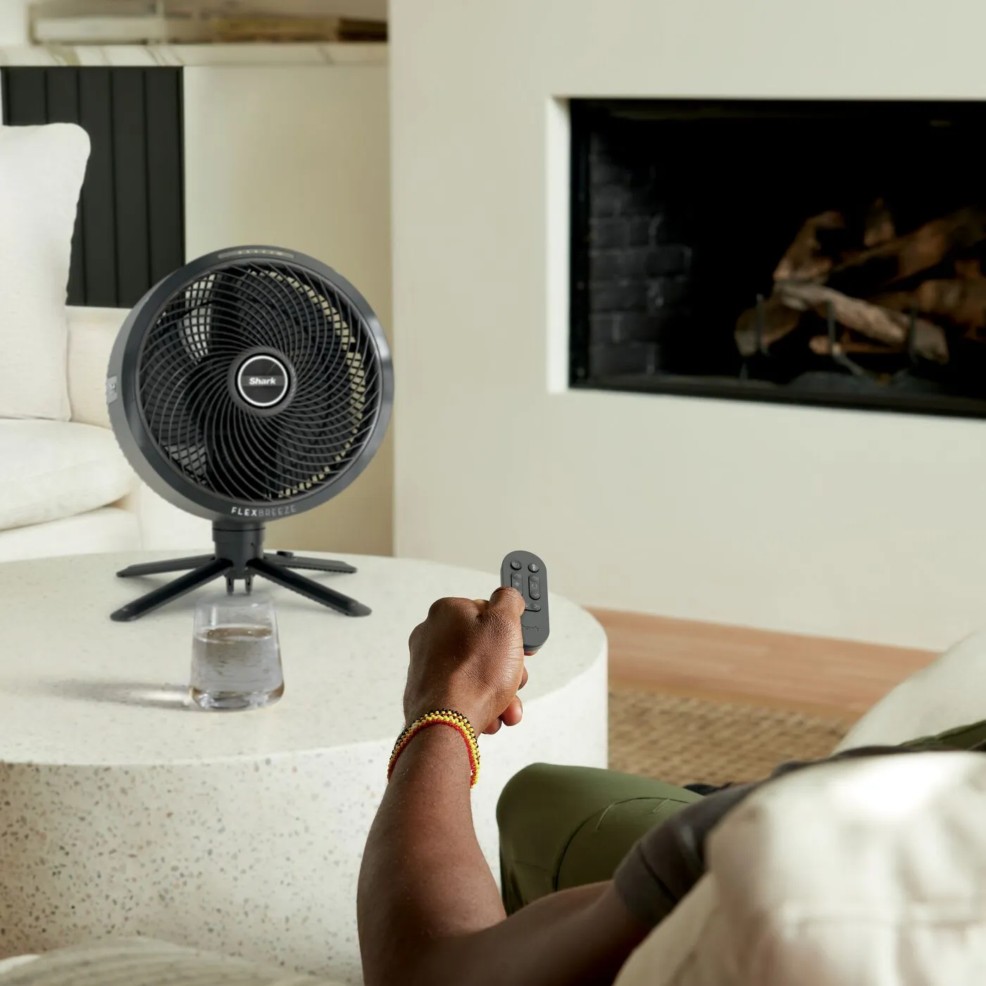 Shark FA300EU FlexBreeze Pro Mist Fan, Anthracite
