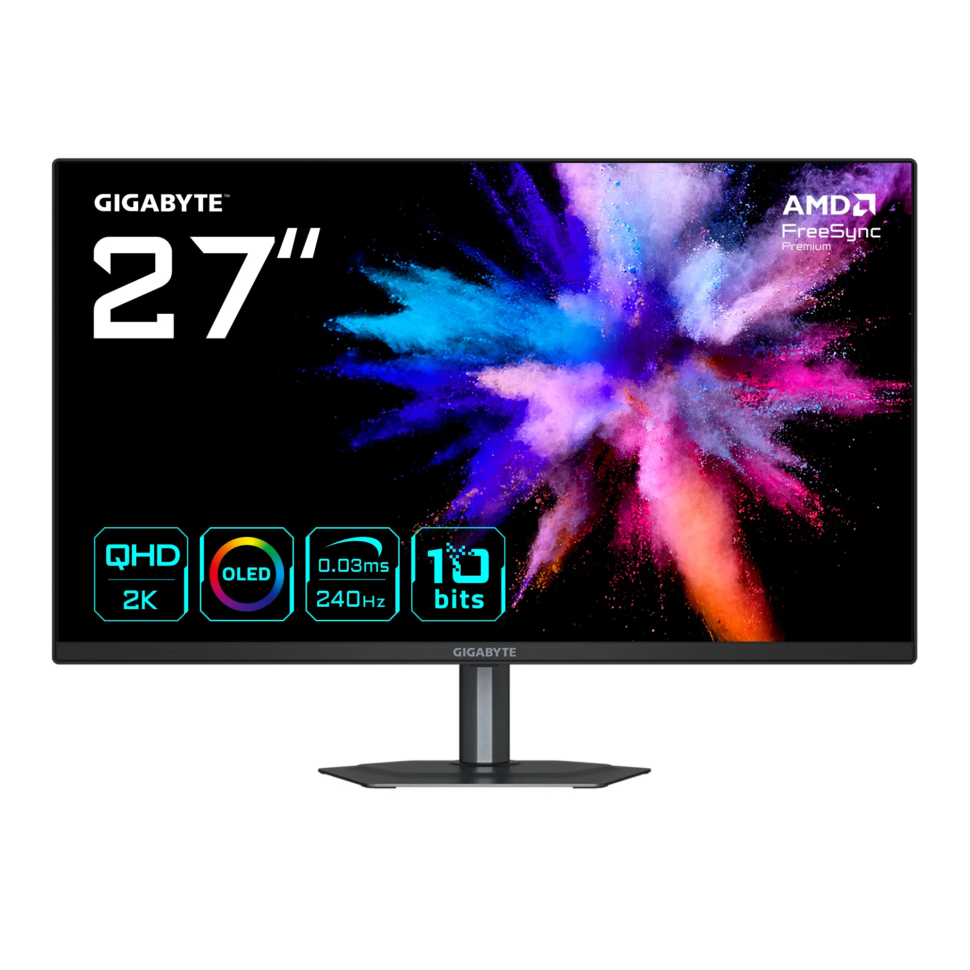 GIGABYTE GO27Q24-EK 27" QHD, OLED, HDR, 240Hz Gaming Monitor