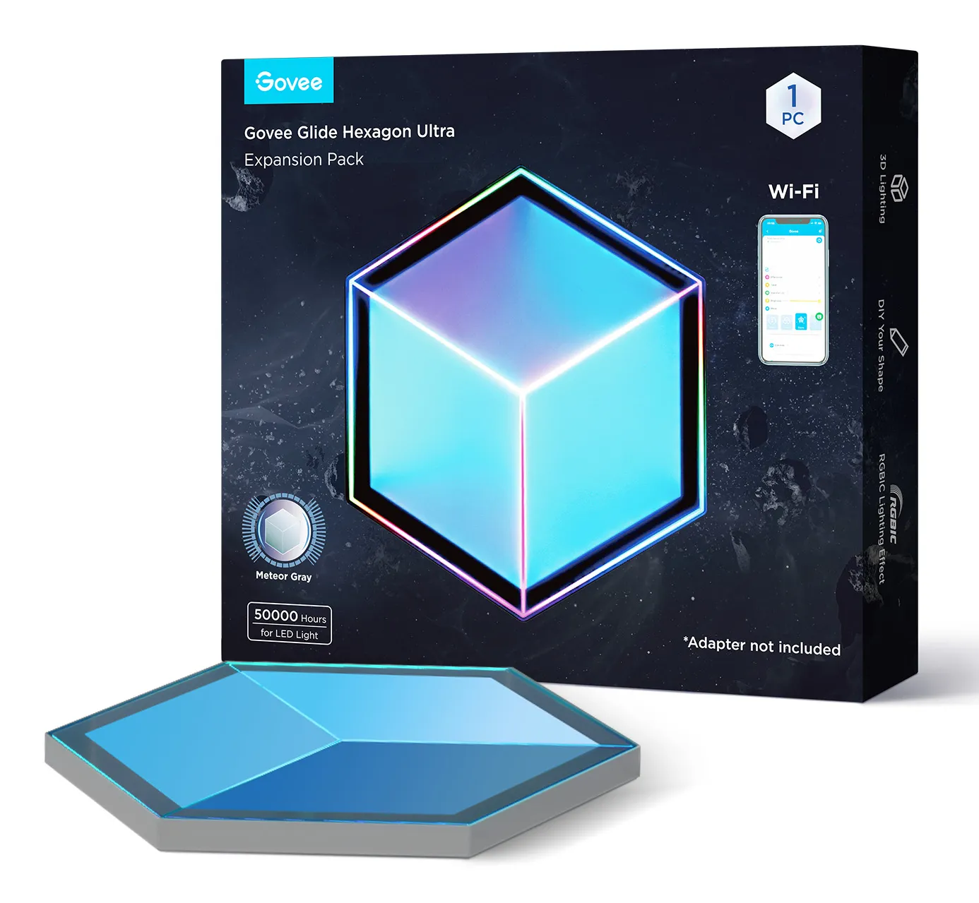 Govee Glide Hexagon Light Panels Ultra - expansion pack, 1pcs