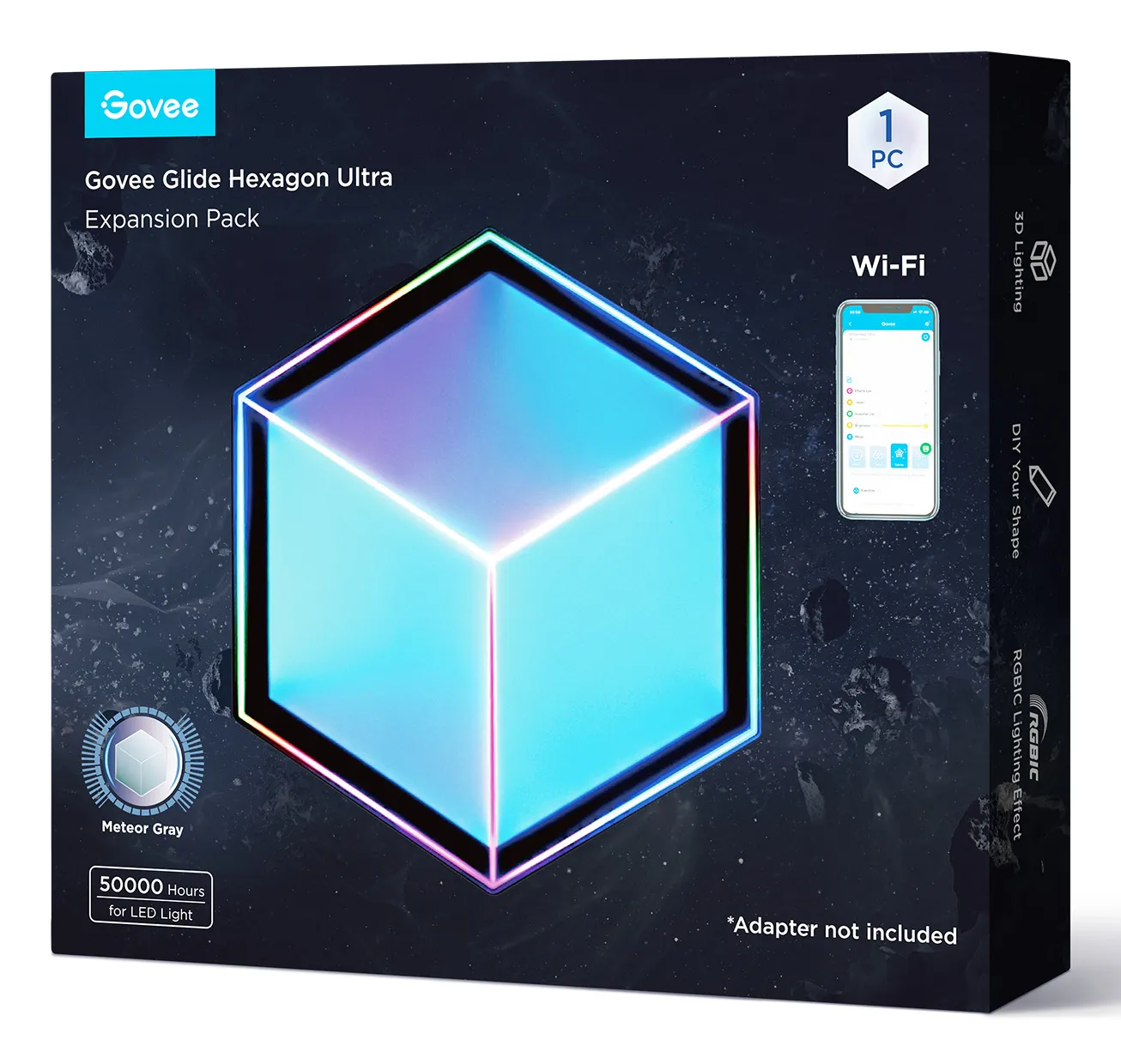 Govee Glide Hexagon Light Panels Ultra - expansion pack, 1pcs