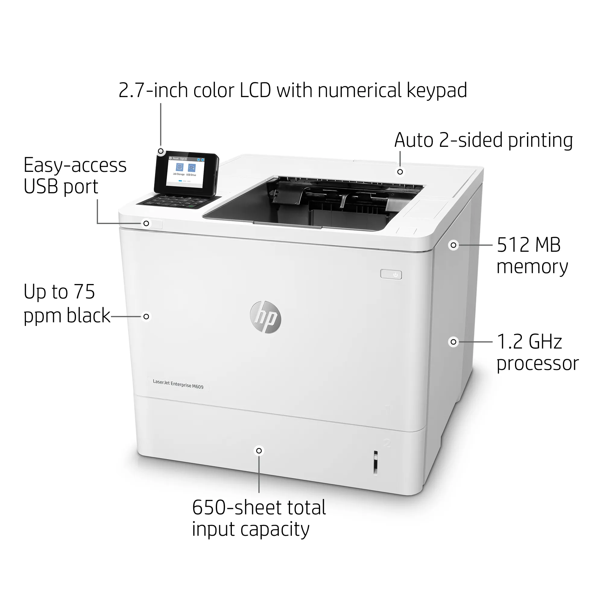 HP LaserJet Enterprise M609dn