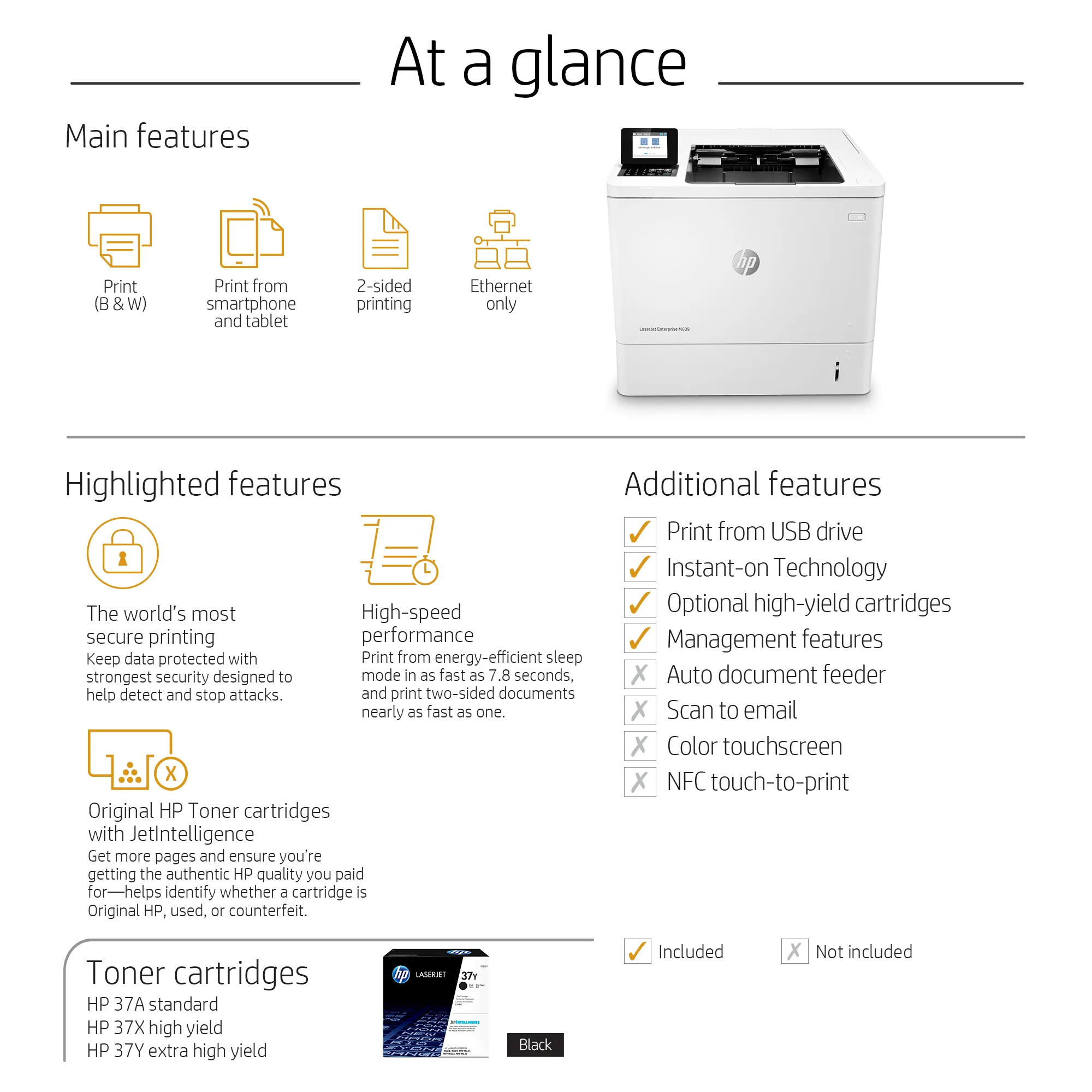 HP LaserJet Enterprise M609dn