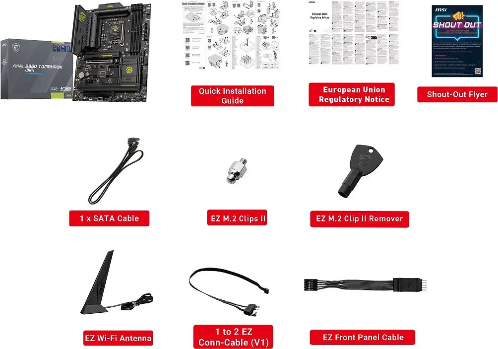 MSI MAG B860 Tomahawk WiFi 6E LGA1851 ATX - motherboard