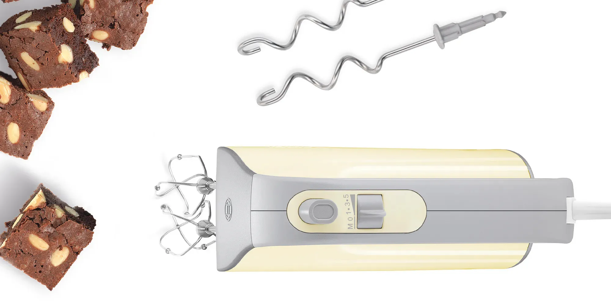 Bosch MFQ40301 - hand mixer, vanilla/gray