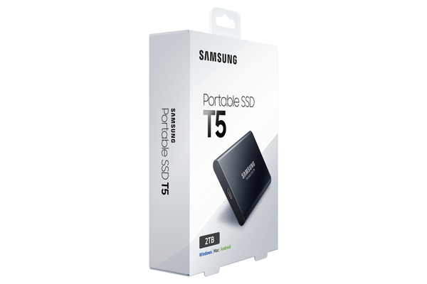 Samsung T5 2 Tt -ulkoinen SSD, Musta