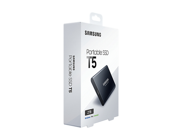 Samsung T5 2 Tt -ulkoinen SSD, Musta