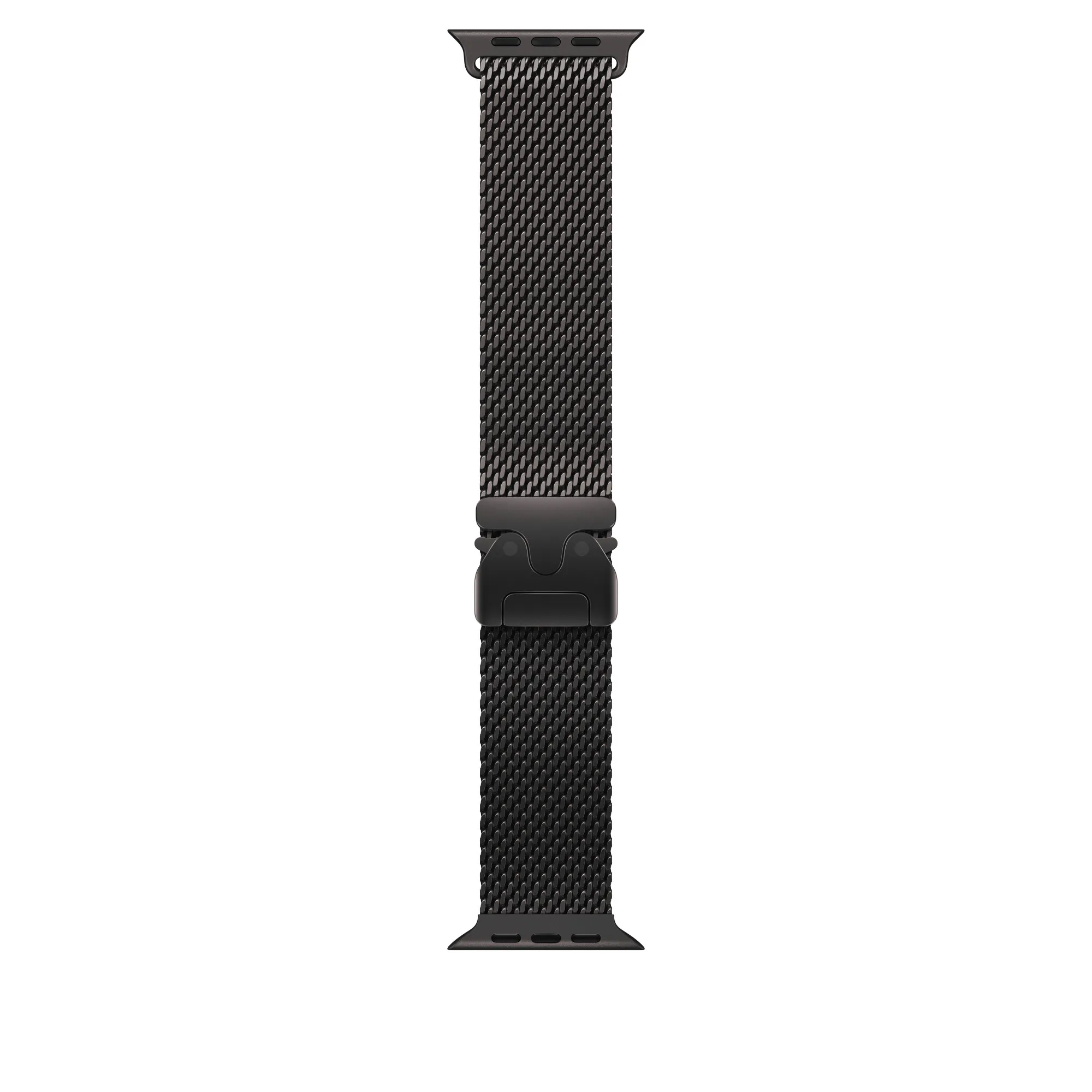 Apple Watch 49 mm - Milanesisk loop, Svart titan, Large