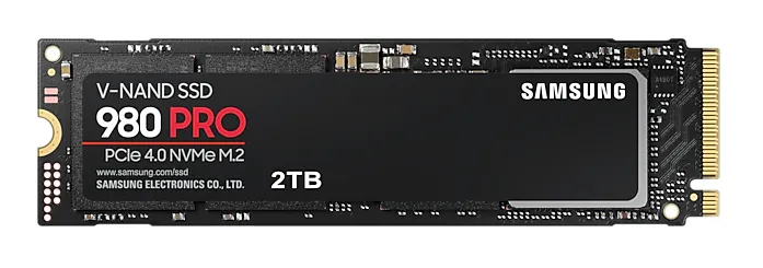 Samsung 980 PRO 2 Tt, PCIe 4.0, M.2 -SSD-levy