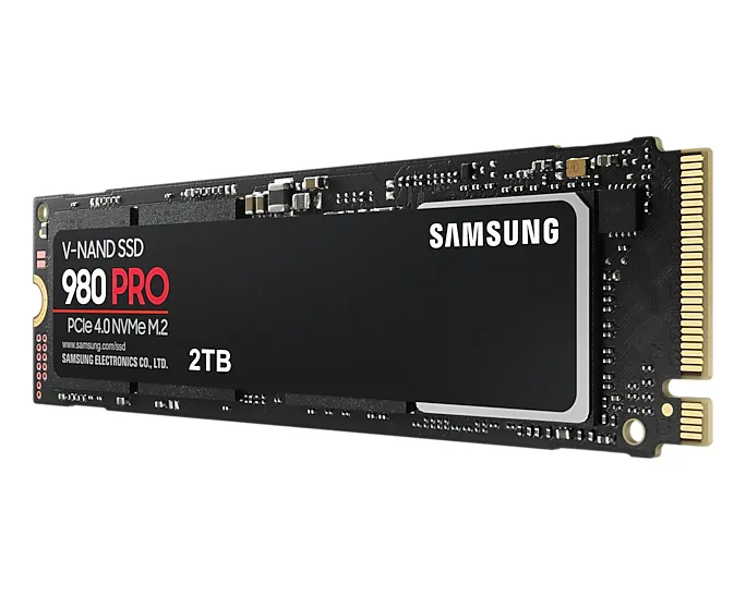 Samsung 980 PRO 2 Tt, PCIe 4.0, M.2 -SSD-levy