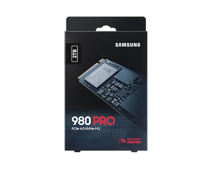 Samsung 980 PRO 2 Tt, PCIe 4.0, M.2 -SSD-levy