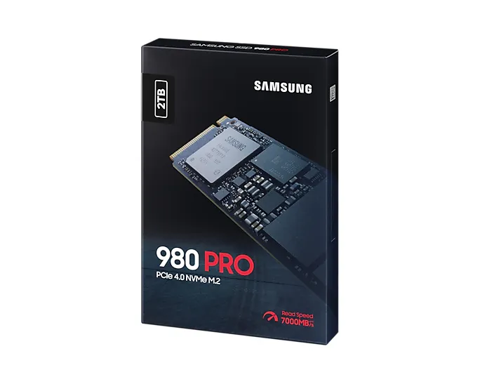 Samsung 980 PRO 2 Tt, PCIe 4.0, M.2 -SSD-levy