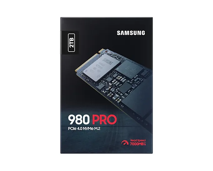 Samsung 980 PRO 2 Tt, PCIe 4.0, M.2 -SSD-levy