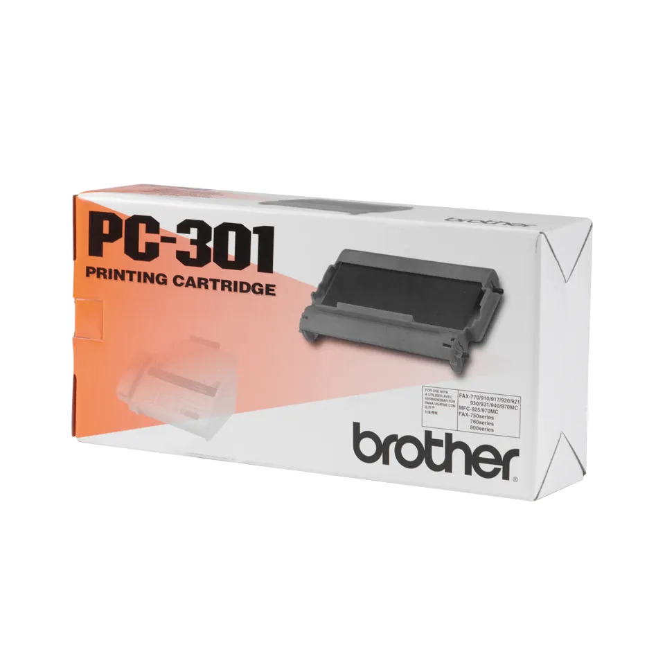 Brother PC-301 ribbon cartridge, Black