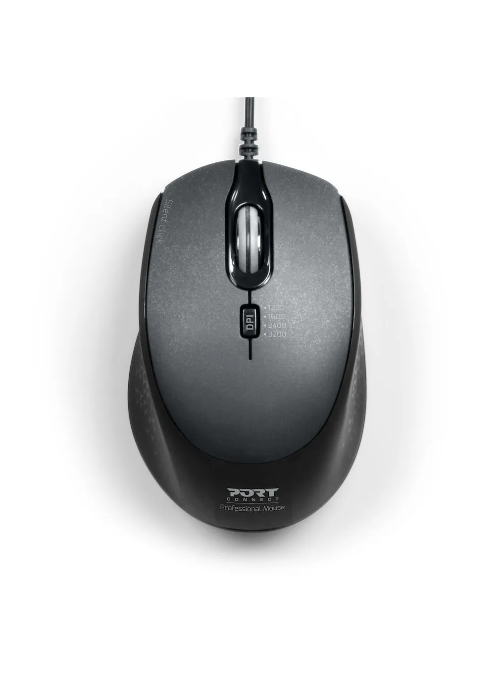 Port Designs PD-900711 Wired Mouse, Black