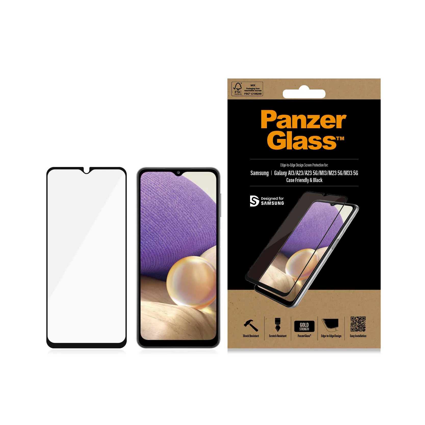 PanzerGlass Case Friendly, Galaxy A13 - Screen Glass