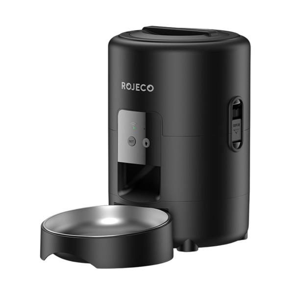 ROJECO RWSQZDTWF-2L 2 L WiFi Automatic Pet Feeder for Cats and Small Dogs