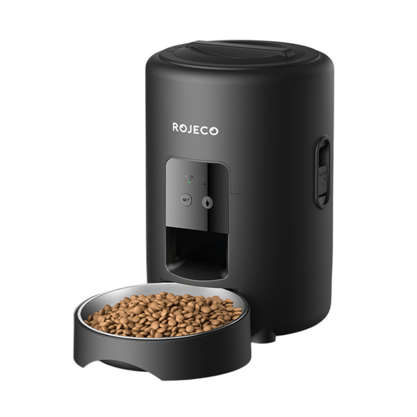 ROJECO RWSQZDTWF-2L 2 L WiFi Automatic Pet Feeder for Cats and Small Dogs