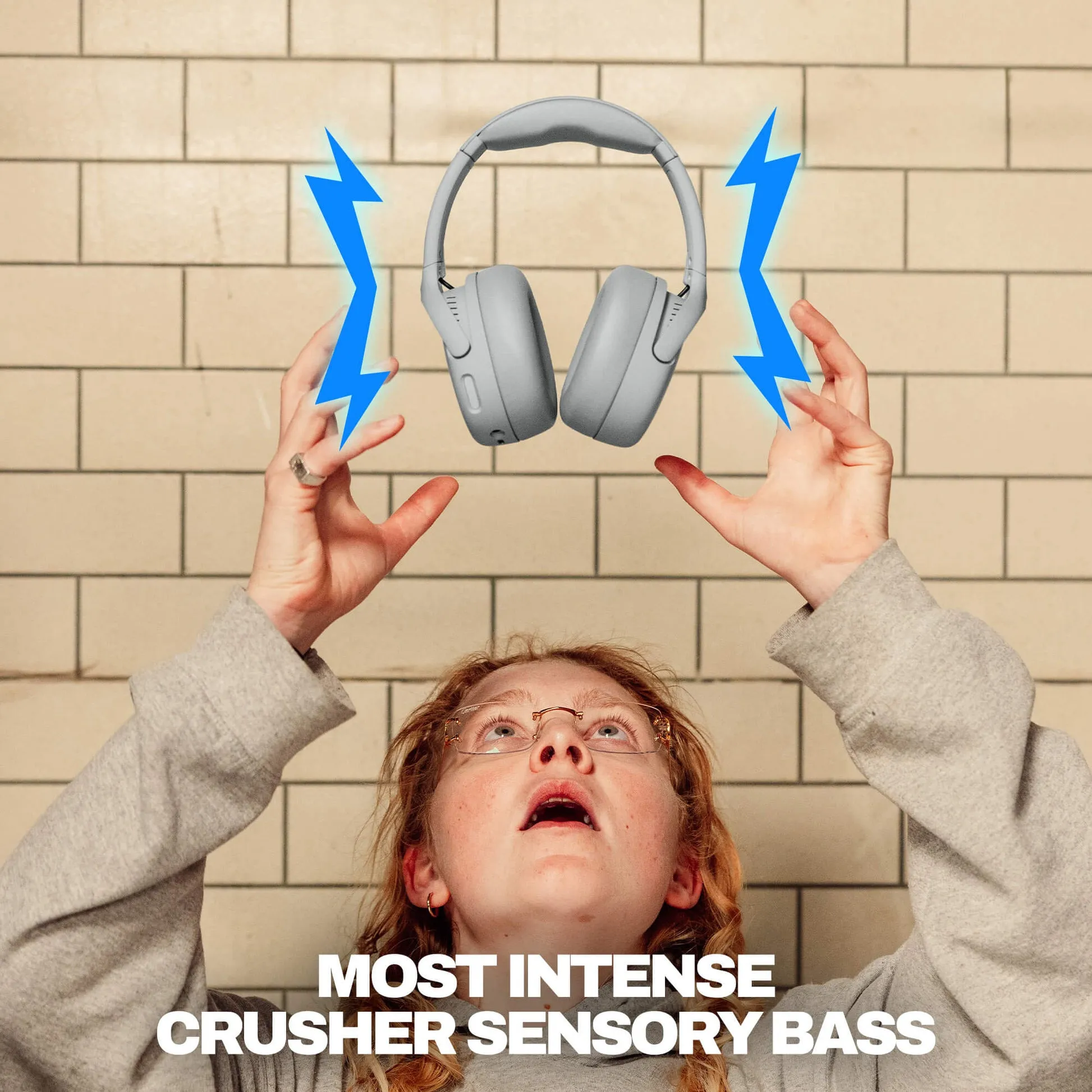 Skullcandy Crusher 720 -langattomat kuulokkeet, harmaa