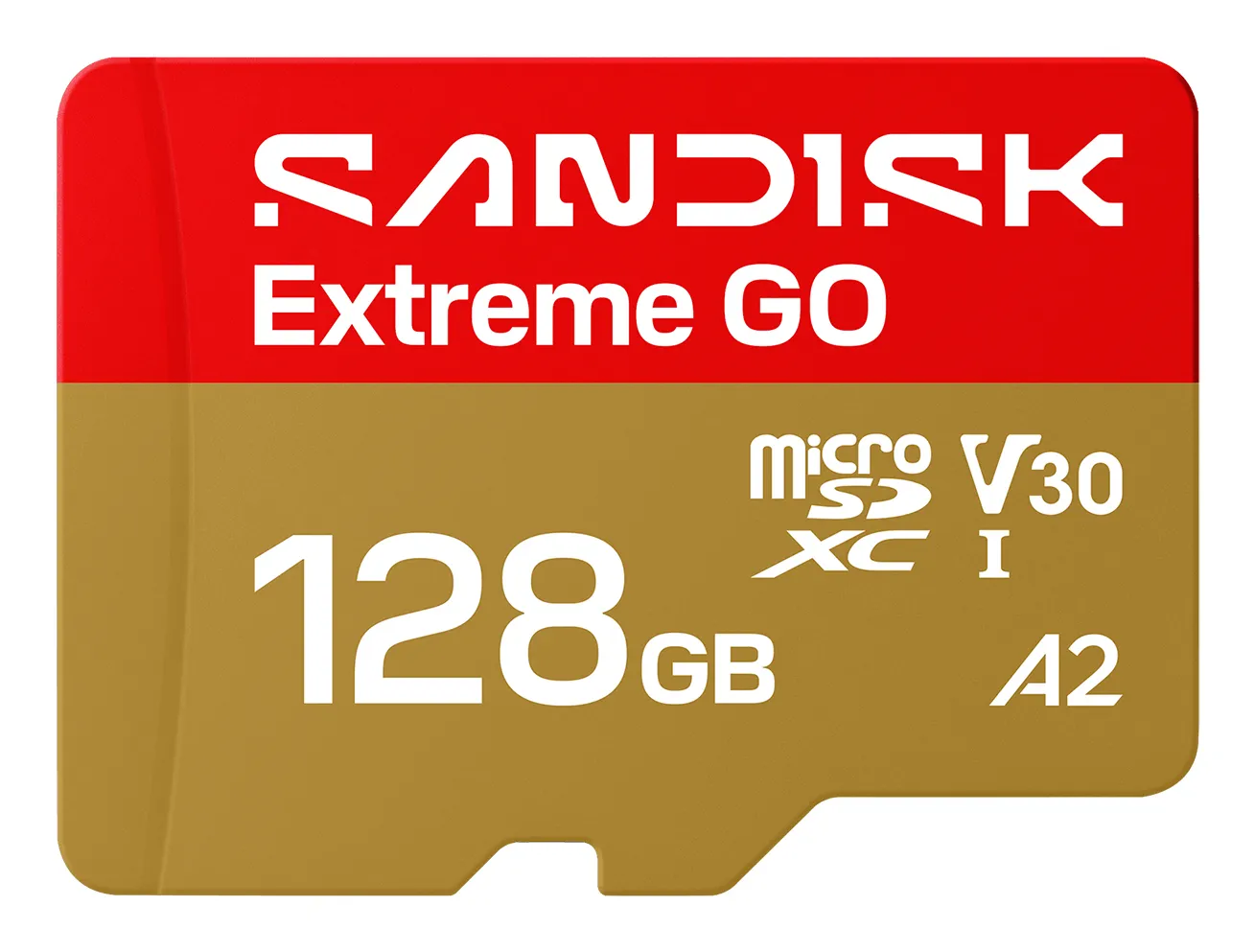 SanDisk Extreme GO 128GB MicroSDXC UHS-I U3 V30 A1 card